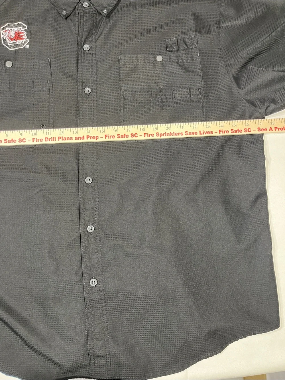 Columbia PFG South Carolina Gamecocks Black Fishing Shirt Men’s Button Up